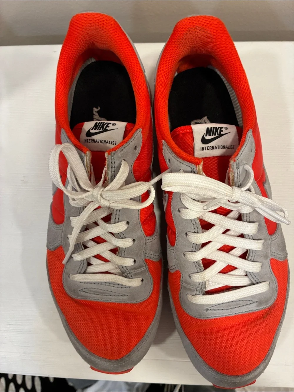 Nike Women’s Orange and Gray Low-Top Athletic Sneakers - Orangetheory Custom